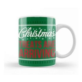 Humuts Merry Xmas Christmas Treats Beyaz Porselen Kupa Bardak
