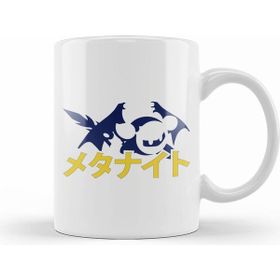 Humuts Meta Knight Silhouette Japanese Kirbys Adventure Beyaz Porselen Kupa Bardak