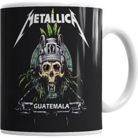 Humuts Metallica Beyaz Porselen Kupa Bardak