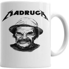 Humuts Metallica Madruga Beyaz Porselen Kupa Bardak