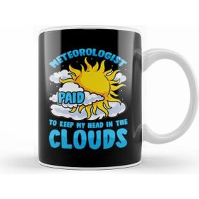 Humuts Meteorolo Gist Paid to Keep My Head In the Clouds Beyaz Porselen Kupa Bardak