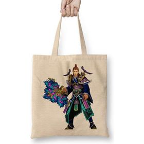 Humuts Metin2 Shaman 02 Açık Bej Uzun Saplı Bez Çanta