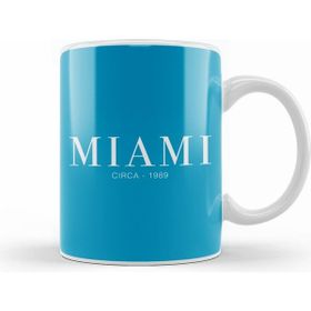 Humuts Miami Slogan Beyaz Kupa