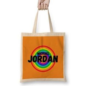 Humuts Michael Jackson Quotes Art Gift Vintage Retro Setyle Bez Uzun Saplı Açık Bej Rengi Çanta