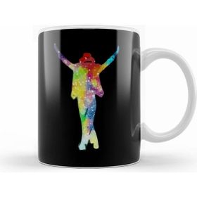 Humuts Michael Jackson Silueta Beyaz Kupa