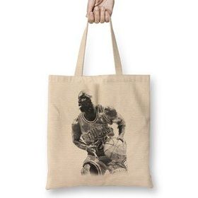 Humuts Michael Jordan Always The Goat Bez Uzun Saplı Açık Bej Rengi Çanta