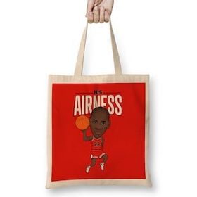 Humuts Michael Jordan His Airness Bez Uzun Saplı Açık Bej Rengi Çanta