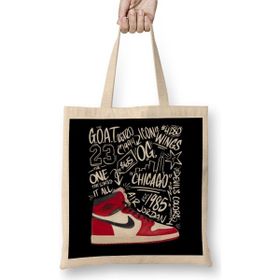 Humuts Michael Jordan The Goat Retro White Bez Çanta