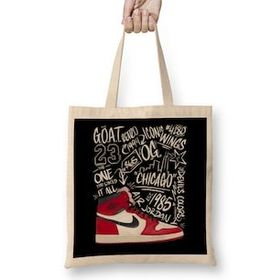 Humuts Michael Jordan The Goat Retro White Bez Çanta