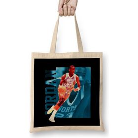 Humuts Michael Jordan Young Mj Açık Bej Uzun Saplı Bez Çanta