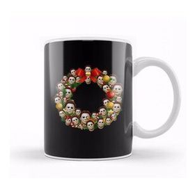 Humuts Michael Myers Halloween Multiface Christmas Wreath Beyaz Kupa