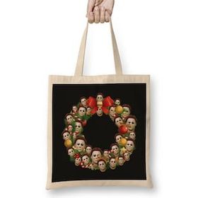 Humuts Michael Myers Halloween Multiface Christmas Wreath Bez Kadın Günlük Çanta
