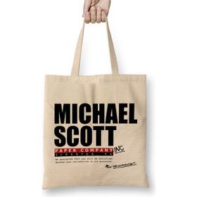 Humuts Michael Scott Paper Company Dunder Mifflin the Office Parody Bez Kadın Günlük Çanta