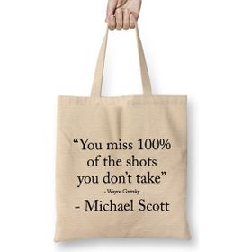 Humuts Michael Scott Quote Bez Kadın Günlük Çanta
