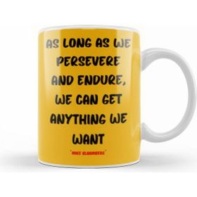 Humuts Michelangelo Quotes Gift Vintage Retro Rainbow Style Beyaz Kupa