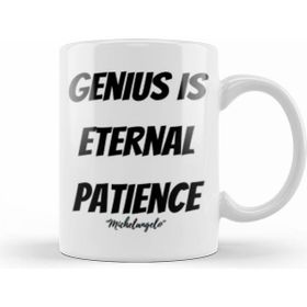 Humuts Michelangelo Quotes Gift Vintage Retro Rainbow Style Beyaz Kupa