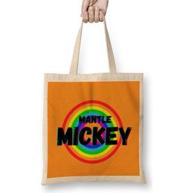 Humuts Michelangelo Quotes Gift Vintage Retro Rainbow Style Bez Uzun Saplı Açık Bej Rengi Çanta