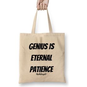 Humuts Michelangelo Quotes Gift Vintage Retro Rainbow Style Bez Uzun Saplı Açık Bej Rengi Çanta