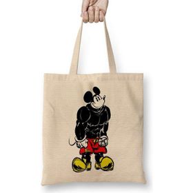 Humuts Mickey Fitness Bez Uzun Saplı Açık Bej Rengi Çanta