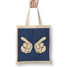 Humuts Mickey Mouse Hands Conducting Bez Uzun Saplı Açık Bej Rengi Çanta