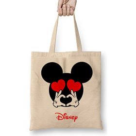 Humuts Mickey Mouse Miki Fare Disnep Bez Uzun Saplı Açık Bej Rengi Çanta