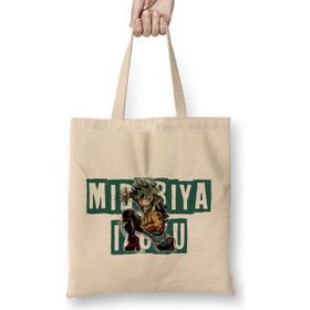 Humuts Midoriya Izuku Bez Uzun Saplı Açık Bej Rengi Çanta