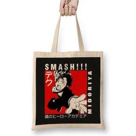 Humuts Midoriya Izuku Boku No Hero Bez Uzun Saplı Açık Bej Rengi Çanta