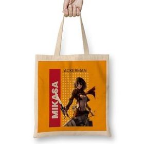 Humuts Mikasa Ackerman Attack On Titan Bez Uzun Saplı Açık Bej Rengi Çanta