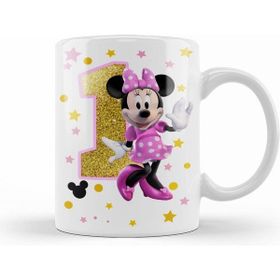 Humuts Mini Fare Minnie Mouse 1 Bir Yaş Hediyesi Kupa