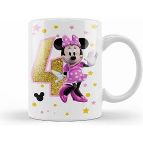 Humuts Mini Fare Minnie Mouse 4 Dört Yaş Hediyesi Kupa