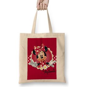 Humuts Minnie Mouse 04 Bez Uzun Saplı Açık Bej Rengi Çanta