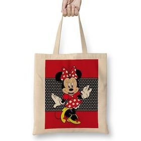 Humuts Minnie Mouse 06 Bez Uzun Saplı Açık Bej Rengi Çanta