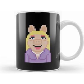 Humuts Miss Piggy The Muppets Pixel Character Kupa Bardak