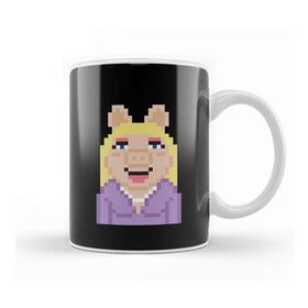 Humuts Miss Piggy The Muppets Pixel Character Kupa Bardak