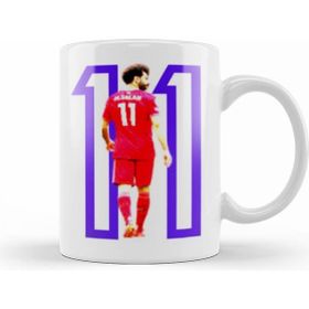 Humuts Mohamed Salah 11 Beyaz Porselen Kupa Bardak
