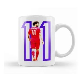 Humuts Mohamed Salah 11 Beyaz Porselen Kupa Bardak