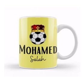 Humuts Mohamed Salah Artwork Beyaz Porselen Kupa Bardak