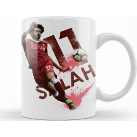 Humuts Mohamed Salah Beyaz Porselen Kupa Bardak