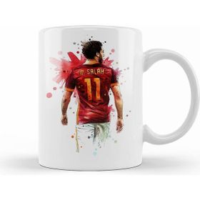 Humuts Mohamed Salah Beyaz Porselen Kupa Bardak