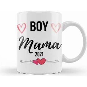 Humuts Mom and Son Family Matching Clothemama Little Boy Baby 2021 Beyaz Porselen Kupa Bardak