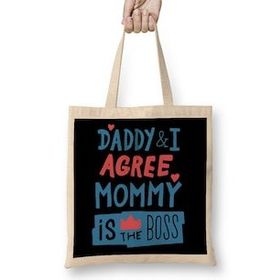 Humuts Mom Is The Boss Bez Uzun Saplı Açık Bej Rengi Çanta