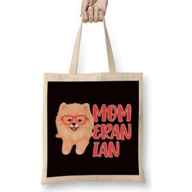 Humuts Momeranian Pomeranian Mom Pommy Pom German Spitz Puppy Pet Bez Kadın Günlük Çanta