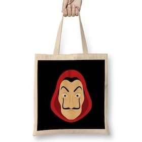 Humuts Money Heist Mask Bez Kadın Günlük Çanta