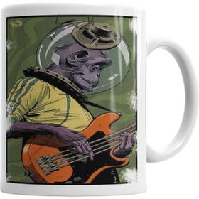 Humuts Monkey Bass Müzik Gitar Maymun Kupa Bardak