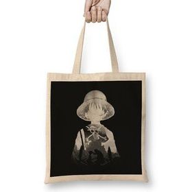 Humuts Monochrome Captain Luffy Bez Kadın Günlük Çanta