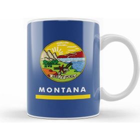 Humuts Montana State Flag Kupa Bardak