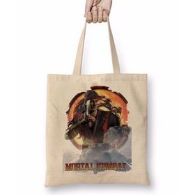 Humuts Mortal Kombat Liu Kang Game Bez Uzun Saplı Açık Bej Rengi Çanta