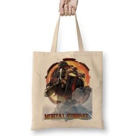 Humuts Mortal Kombat Liu Kang Game Bez Uzun Saplı Açık Bej Rengi Çanta