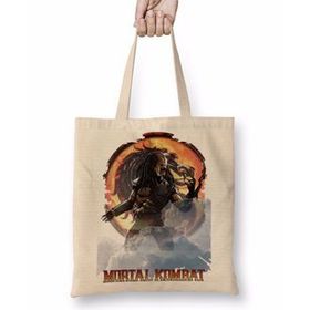 Humuts Mortal Kombat Predator Game Bez Uzun Saplı Açık Bej Rengi Çanta