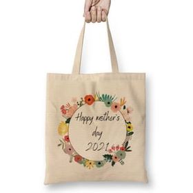 Humuts Mothers Day 2021 Farmer Gifts Happy Mothers Day 2021 Bez Uzun Saplı Açık Bej Rengi Çanta